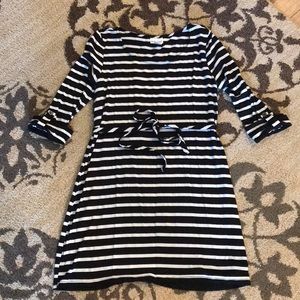 Striped maternity dress